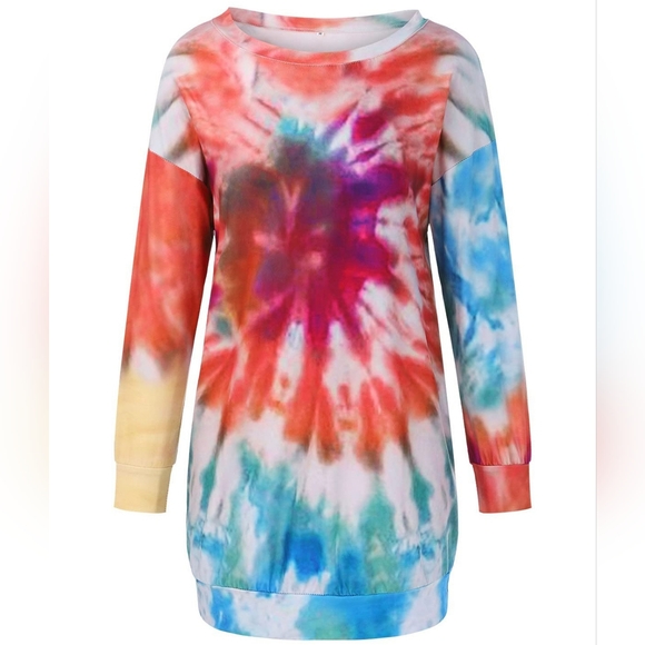 Calm Chaos Dress - Coral - Picture 3 of 5